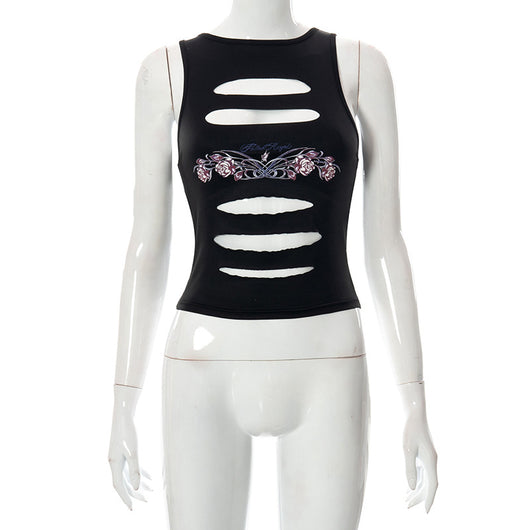 Blusa Casual de Verano Sin Mangas Cuello Redondo Colores Lisos - Image 18