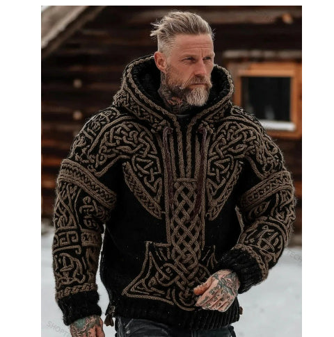 Sudadera Estampada con Capucha de Punto para Hombre - Image 16