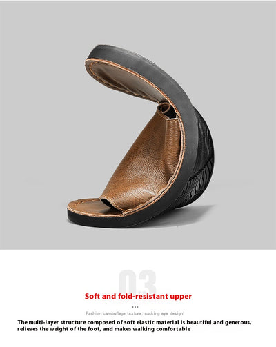 Sandalias de Cuero para Hombre Primavera Verano - Comodidad Outdoor - Image 14