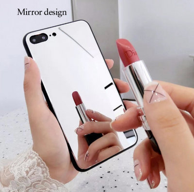 Funda Espejo para iPhone X, 7/8 Plus - Carcasa de Cristal para Selfies y Maquillaje - Image 5