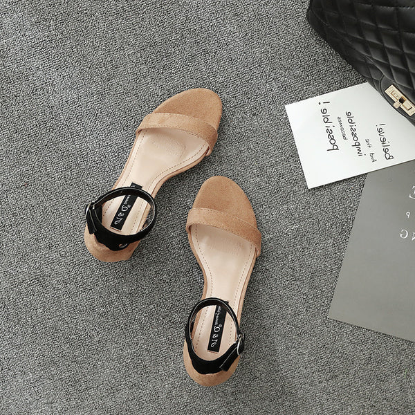 Sandalias de Tacón Alto Estilo Coreano con Detalles Calados - Diseño Moderno y Elegante - Image 4