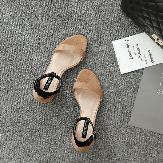 Sandalias de Tacón Alto Estilo Coreano con Detalles Calados - Diseño Moderno y Elegante - Image 4