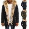 Chaqueta Acolchada de Algodón con Cuello de Lana para Hombre