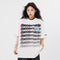 Camiseta Unisex con Estampado de Letras - Manga Corta