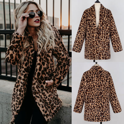 Abrigo de Piel Sintética para Mujer Invierno - Image 4