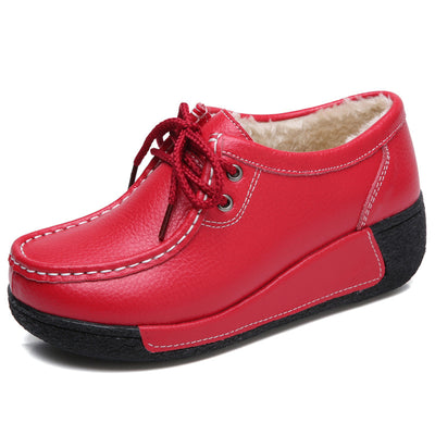 Zapatos de plataforma con tacón cuña para mujer - Image 7