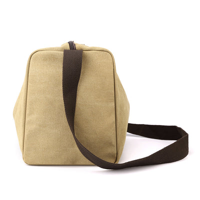Bolsa Deportiva Retro Canvas de Gran Capacidad con Correa Cruzada - Image 4