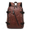 Mochila Escolar Hombre Estilo Coreano Cuero Premium - Bolsa Casual Moderna