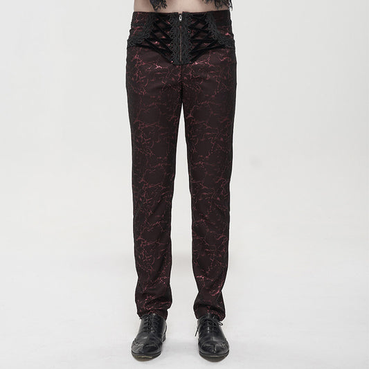 Pantalones de Vestir Rectos para Hombre con Cintura Simulada