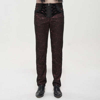Pantalones de Vestir Rectos para Hombre con Cintura Simulada