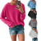 Women's Two-Tone Fleece Hoodie - European and American Style