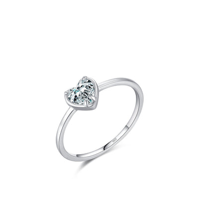 Anillo de Compromiso Corazón en Plata de Ley 925 - Image 14