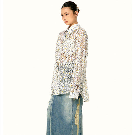 Blusa Elegante con Lentejuelas Coordinable para Mujer - Image 6