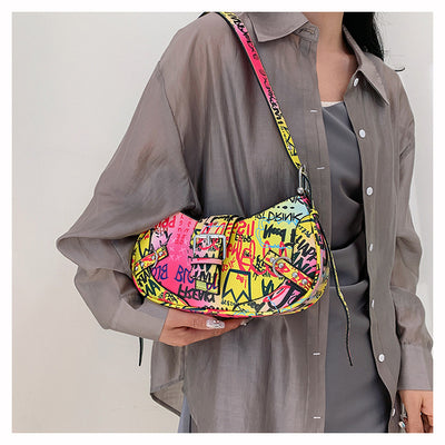 Bolsa de Hombro Messenger con Diseño de Letra de Moda - Image 32