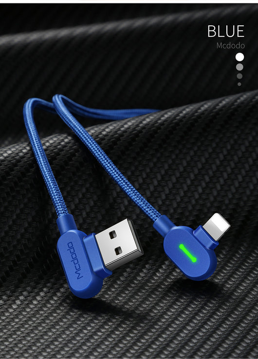 Cable de Carga Acodado Reversible con Luz para Juegos Móviles - Image 10