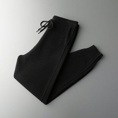 Pantalones Harem Casual de Lana Gruesa con Cintura Alta para Hombre - Image 5