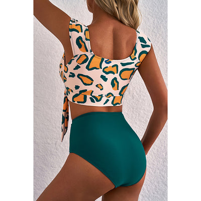 Bikini Cintura Alta con Corte Dividido para Mujer - Image 4
