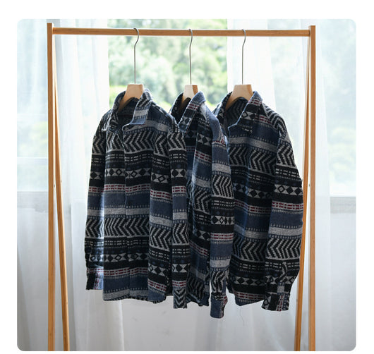 Camisa Acolchada Suelta de Manga Larga para Hombre - Image 17