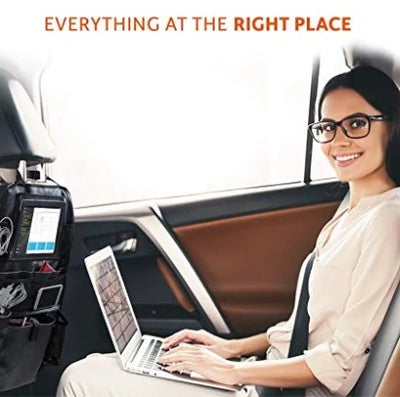 Organizador de Asiento para Auto Compatible con Apple - Bolsa Multifuncional 600D - Image 4