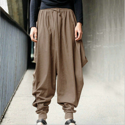 Pantalones Harem Vintage para Hombre - Comodidad y Estilo Retro - Image 6