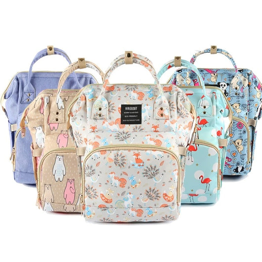 Mochila Pañalera Impermeable para Mamás