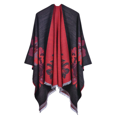 Chal Dividido Jacquard Grueso y Cálido - Estilo Europeo y Americano - Image 14