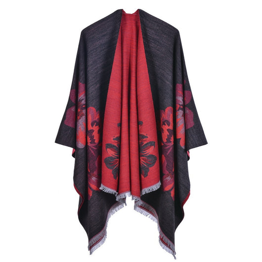 Chal Dividido Jacquard Grueso y Cálido - Estilo Europeo y Americano - Image 14