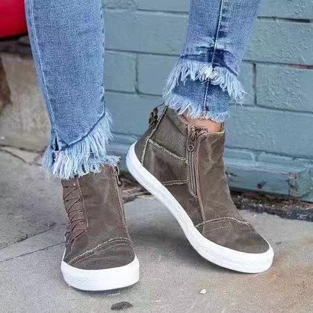Botas Plataforma con Cierre Lateral Camuflaje - Image 33
