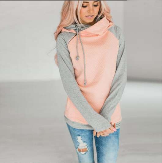 Sudadera Abrigo a Cuadros con Cierre Oblicuo y Doble Capucha - Colección Otoño Invierno - Image 3