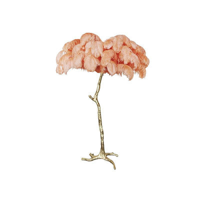 Lámpara de Pie Pluma Estilo Villa Clásica Inglesa - Image 13