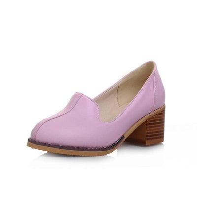 Zapatos de Mujer Primavera Otoño con Plataforma Gruesa y Punta Descubierta - Image 4