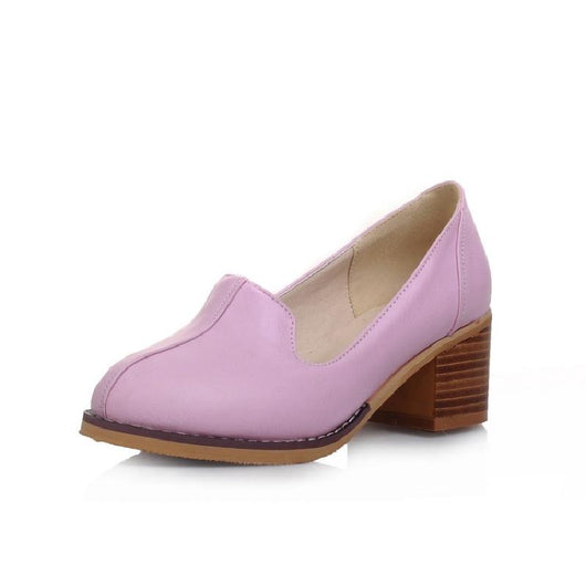 Zapatos de Mujer Primavera Otoño con Plataforma Gruesa y Punta Descubierta - Image 4