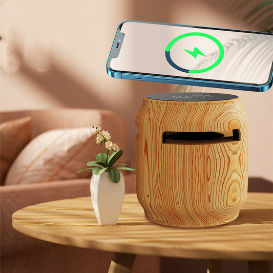 Parlante Bluetooth 2 en 1 con Carga Inalámbrica y Subwoofer