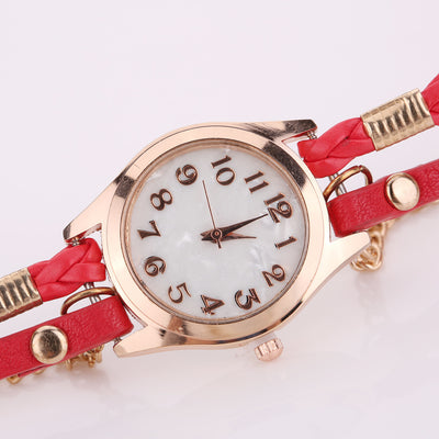 Reloj Pulsera de Cuero PU con Correa Enrollable - Image 2