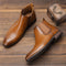 Botas Chelsea Talla Grande para Hombre - Diseño Clásico en Madera Natural