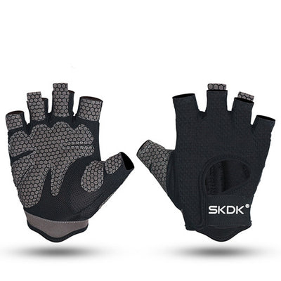 Guantes de Fitness de Medio Dedo Absorbentes de Sudor Antideslizantes - Image 8