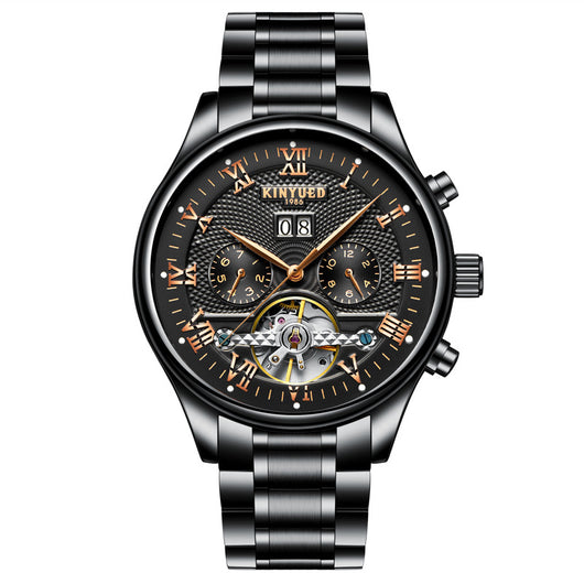 Reloj Mecánico Tourbillon Hueco KINYUED - Image 6