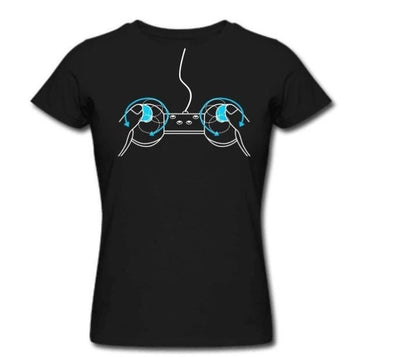 Playera Mujer Manga Corta con Estampado Eléctrico Divertido - Image 10