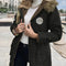 Chaqueta Hoodie Ajustada Casual Cordones Mujer Largo Europeo Americano