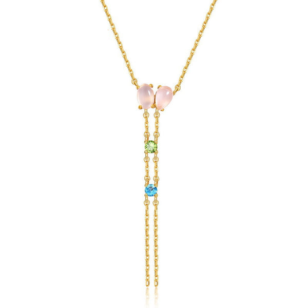 Collar de Peridoto y Topacio Brillante
