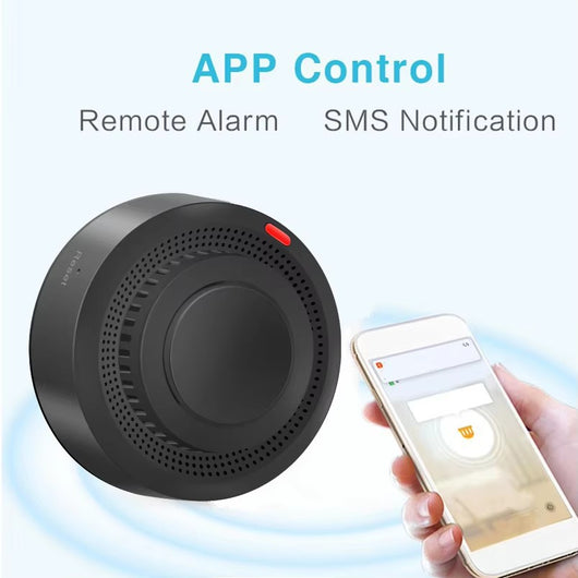 Detector de Humo Inteligente WiFi con Sensor Graffiti - Alarma Conectada Black - Image 3
