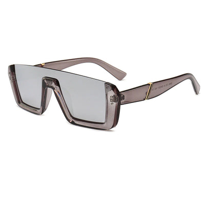 Gafas de Sol Siamesas Media Montura - Tendencia Europa Moda Asiática - Image 6