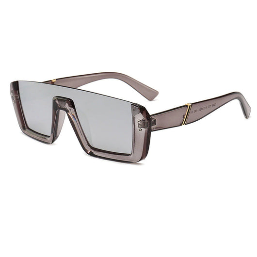 Gafas de Sol Siamesas Media Montura - Tendencia Europa Moda Asiática - Image 6