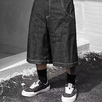 Shorts de Mezclilla Holgados para Hombre - Estilo Costa Oeste Estadounidense - Image 4