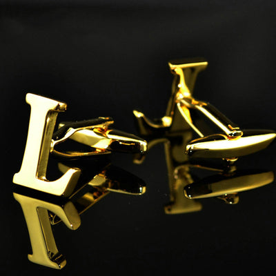 Gemelos de Letras Chapados en Oro 14K A-Z - Image 40