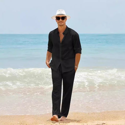 Conjunto Casual de Moda Europea para Hombre con Manga Larga - Image 3