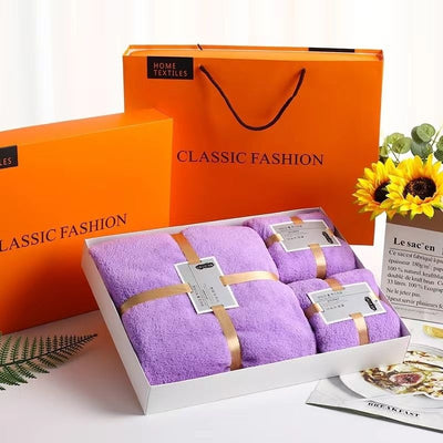 Set de 3 Toallas de Baño Coral Fleece en Caja de Regalo - Image 19