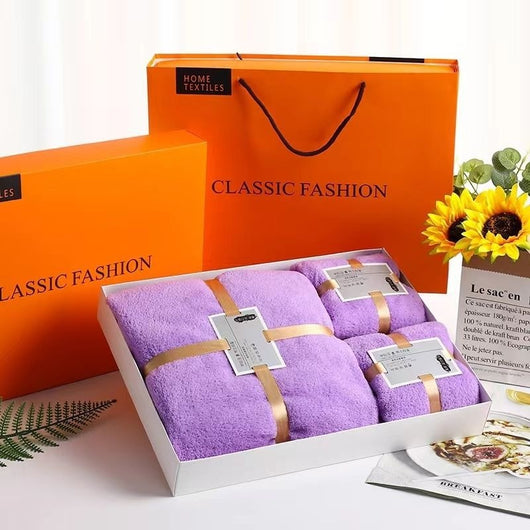Set de 3 Toallas de Baño Coral Fleece en Caja de Regalo - Image 19