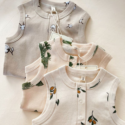 Camiseta de Algodón Estilo Nórdico con Rama de Pino Oliva - Image 8