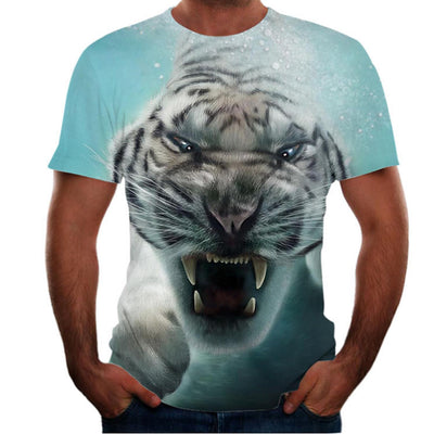 Camiseta Estampado Animal 3D para Hombre - Manga Corta - Image 17